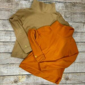 Dudley Stephen’s women’s mix collar fleece pullover set of 2 size S